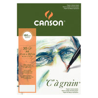 Skizzenblock CANSON C a grain 180 g/m² A4, 30 Blatt, feinkörnig, Spiralbindung