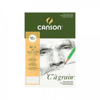 CANSON C a grain Skizzenblock 125 g/m² A3 - 30 Blatt, Spiralbindung