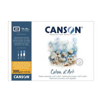 CANSON Coton d'Art Aquarellblock 300 g/m² 18 x 26 cm - 20 Blatt