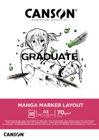 Canson Graduate Marker Markerblock 70 g/m² A3 geleimt - 50 Blatt
