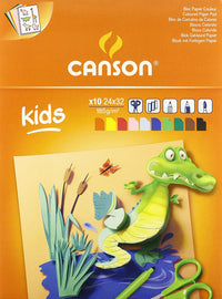 CANSON Kids bunter Skizzenblock 185 g/m² - 10 Blatt, 24 x 32 cm