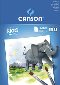 CANSON Kids Zeichenblock 200 g/m² 20 Blatt A4 geleimt