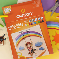 Bunter Skizzenblock CANSON Kids A4 - 120 g/m², 30 Blatt, 10 Farben sortiert