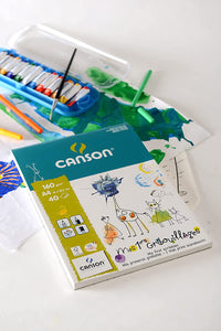 Kinder Zeichenblock CANSON Kids 160 g/m² A4 geleimt - 40 Blatt