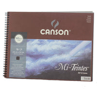 Canson Mi-Teintes Pastellblock 160 g/m² 16 Blatt 24 x 32 cm Schwarz
