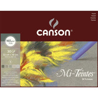Canson Mi-Teintes geklebter Pastelblock 160 g/m² 30 Blatt 32 x 41 cm Grey