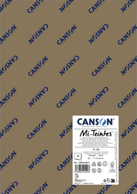 Pastellpapier Canson Mi-Teintes A3 160 g - 10 Bogen – Kastanienbraun 188