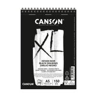 CANSON Skizzenblock XL Dessin Noir A5 - 150 g/m², 30 Blatt