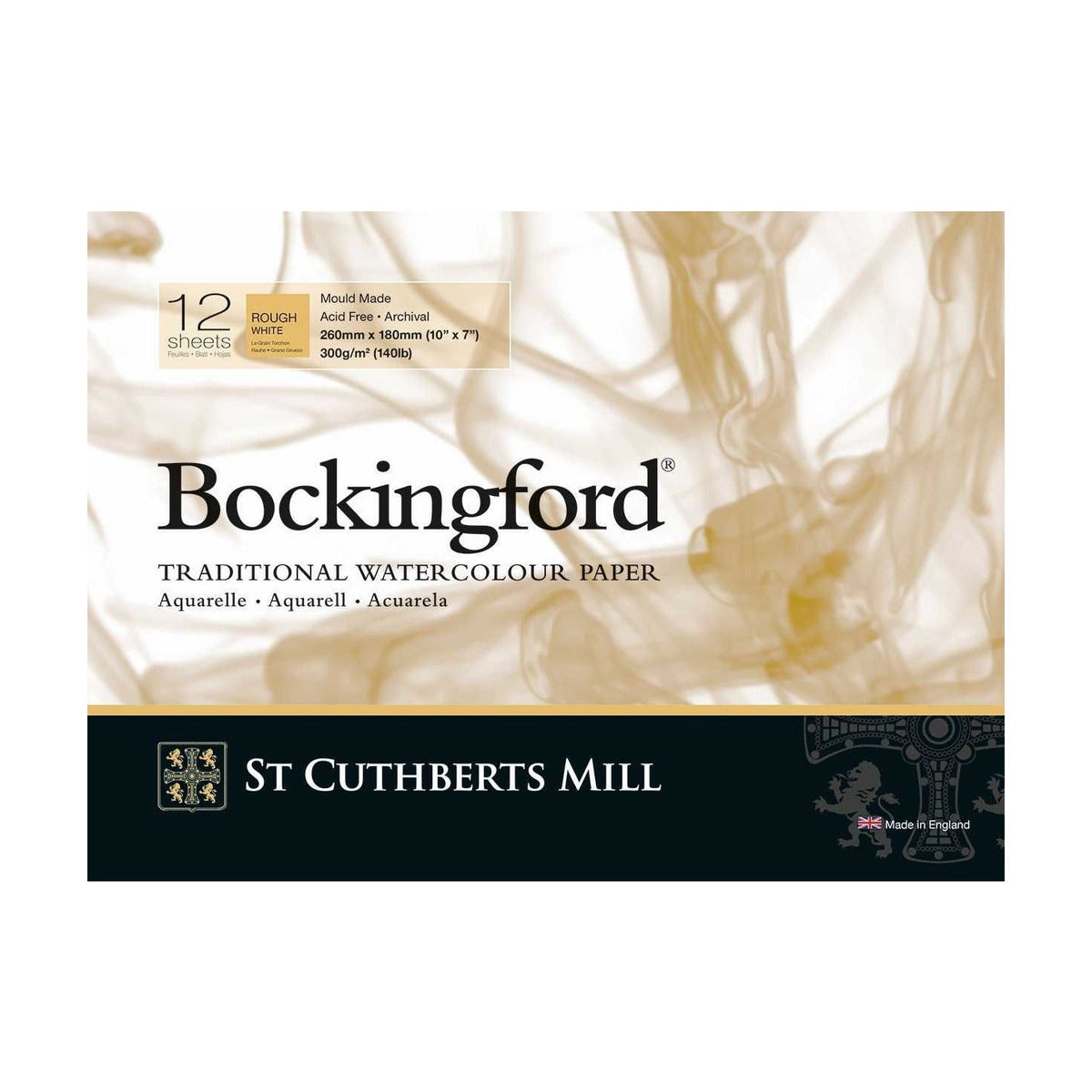 CANSON St Cuthberts Bockingford Aquarellblock Rough 300 g/m² - 12 Blatt