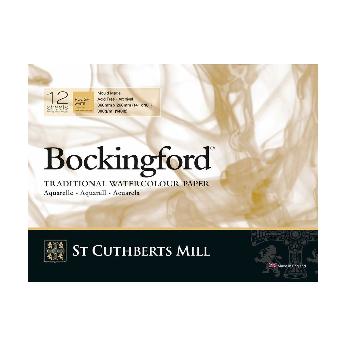 CANSON St Cuthberts Bockingford Aquarellblock Rough 300 g/m² - 12 Blatt