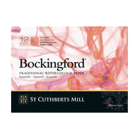 CANSON St Cuthberts Bockingford Aquarellblock satiniert weiß 300 g/m² - 12 Blatt