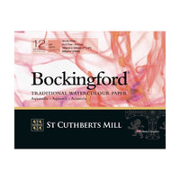 CANSON St Cuthberts Bockingford Aquarellblock satiniert weiß 300 g/m² - 12 Blatt