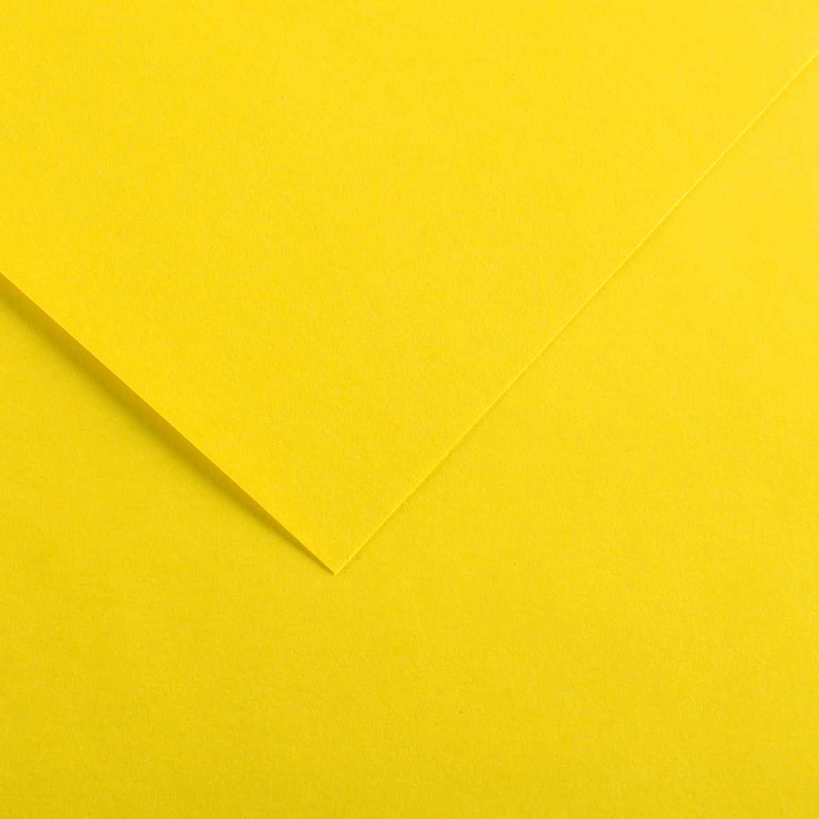 Farbpapier CANSON Vivaldi A3 185 g - 50 Blatt – Kanariengelb 4