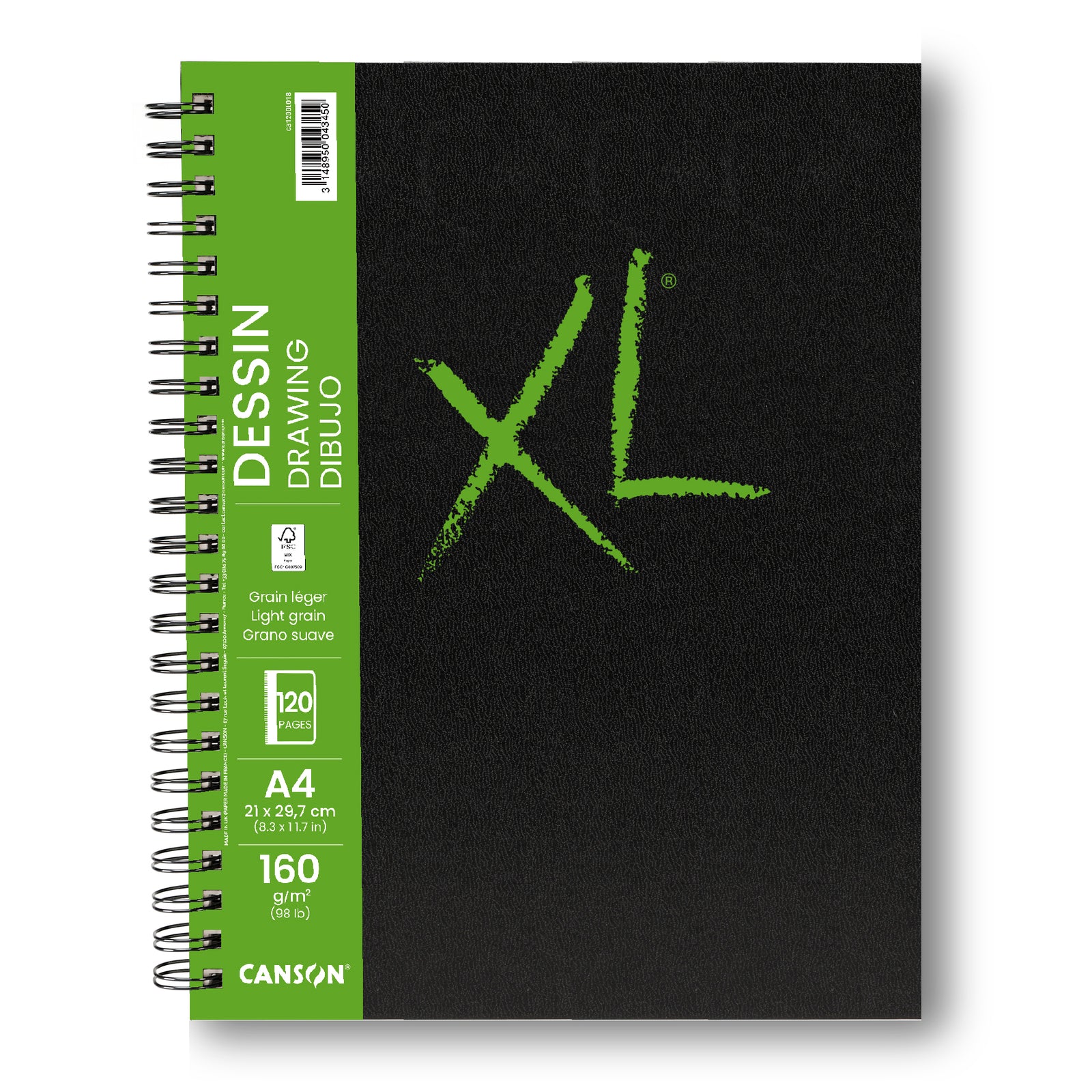 Canson XL Drawing Zeichenblock 160 g/m² 120 Blatt A4