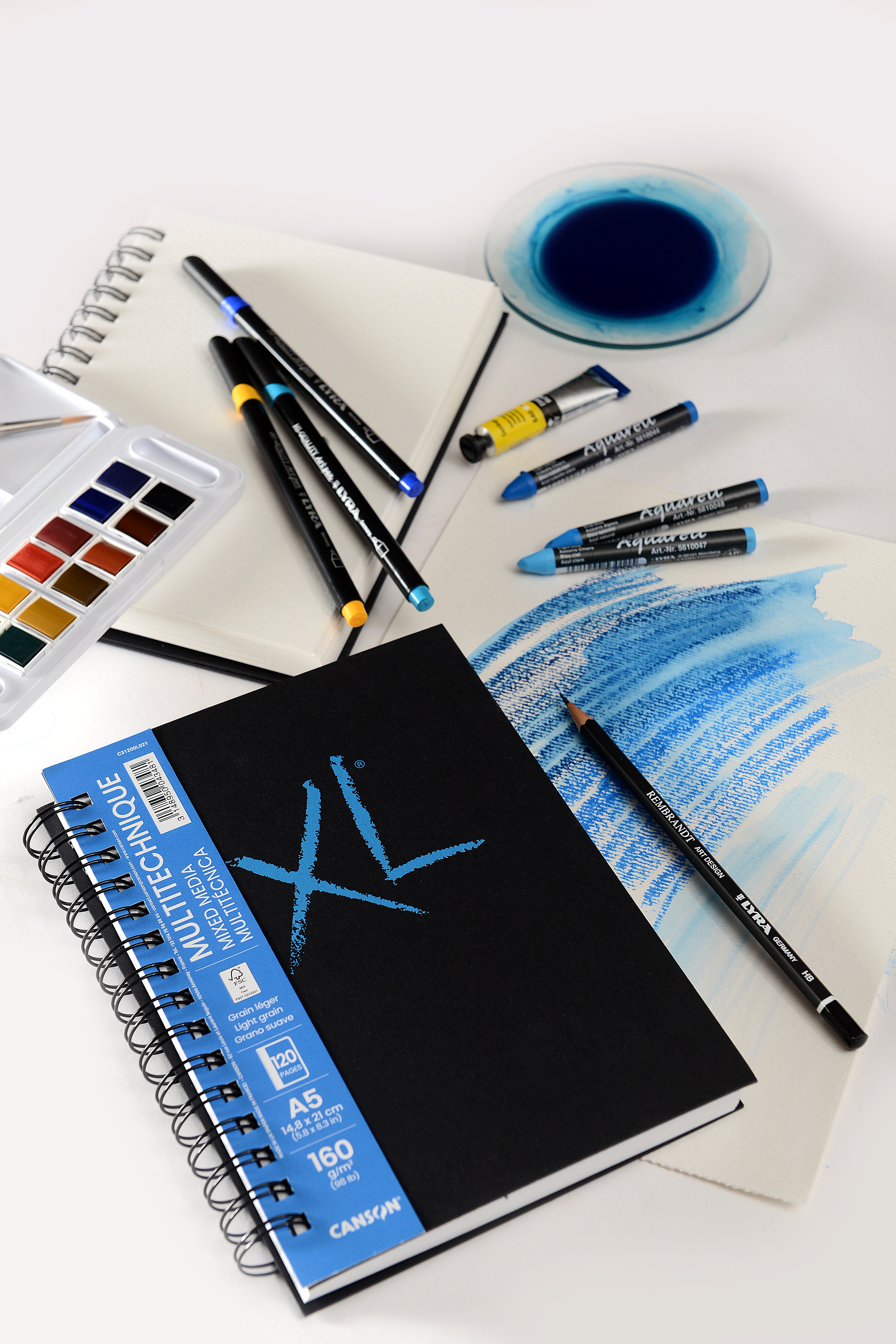 CANSON Canson XL Mix Media geleimter Block 160 g - 120 Blatt, A4