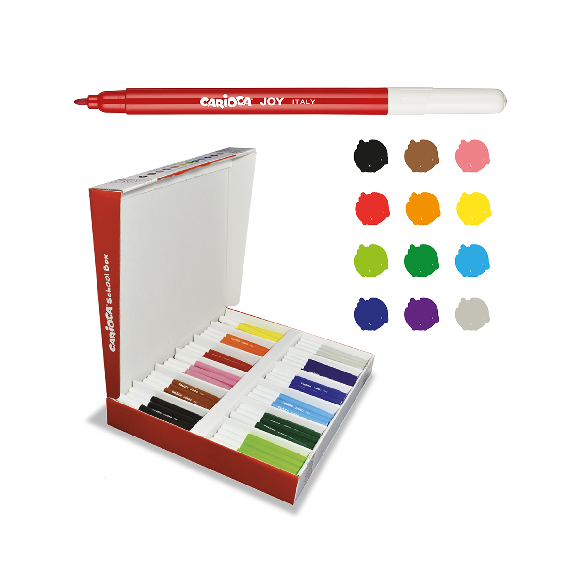 Carioca Filzstifte Schulpackung, Farbmix