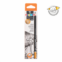 Carioca Dreikant-Bleistift Black, 12 Stk. – 0/2B