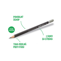 Carioca Dreikant-Bleistift-Set Black 2/HB mit Radiergummi, 4 Stk.