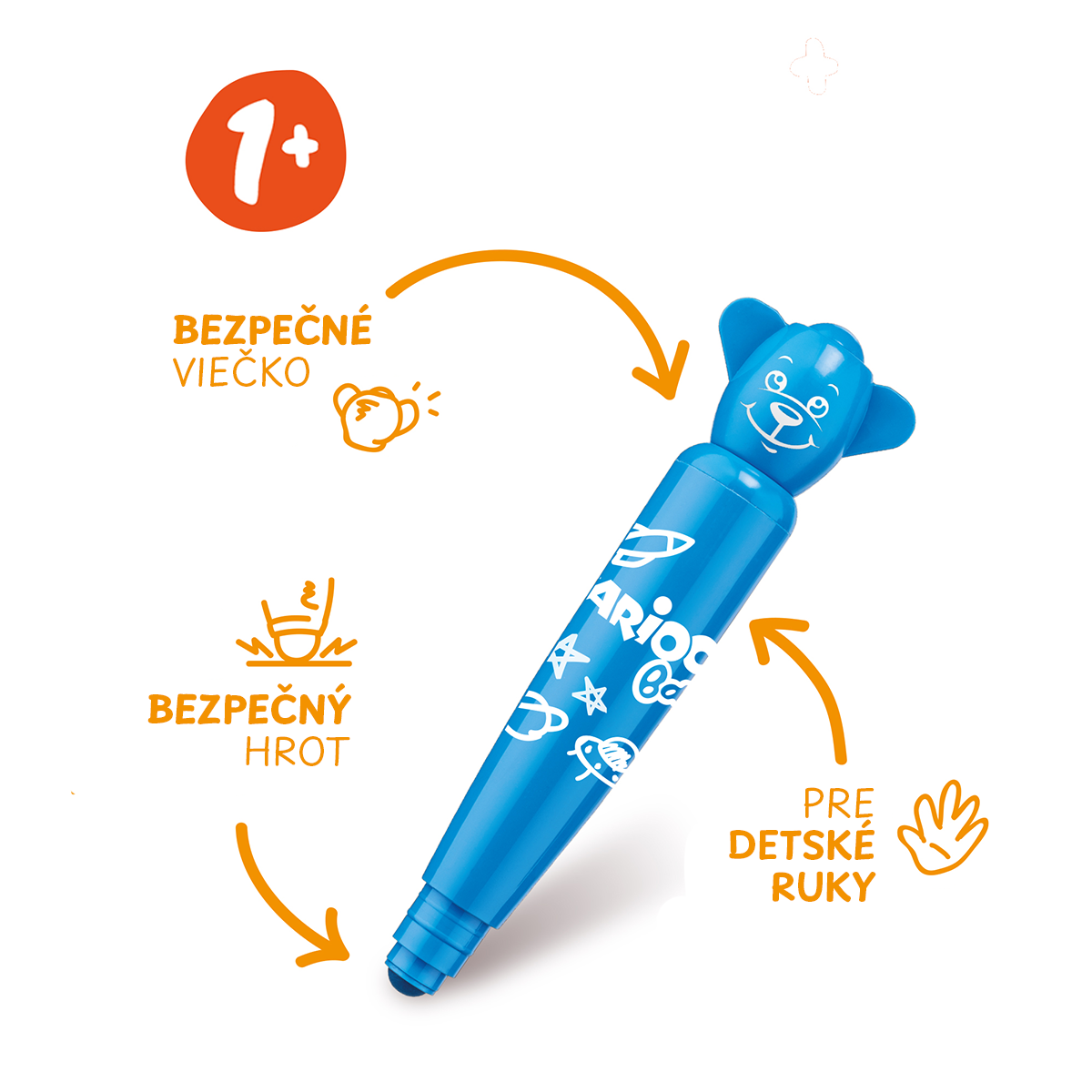 Carioca Filzstifte Baby mit Rundspitze, Farbmix