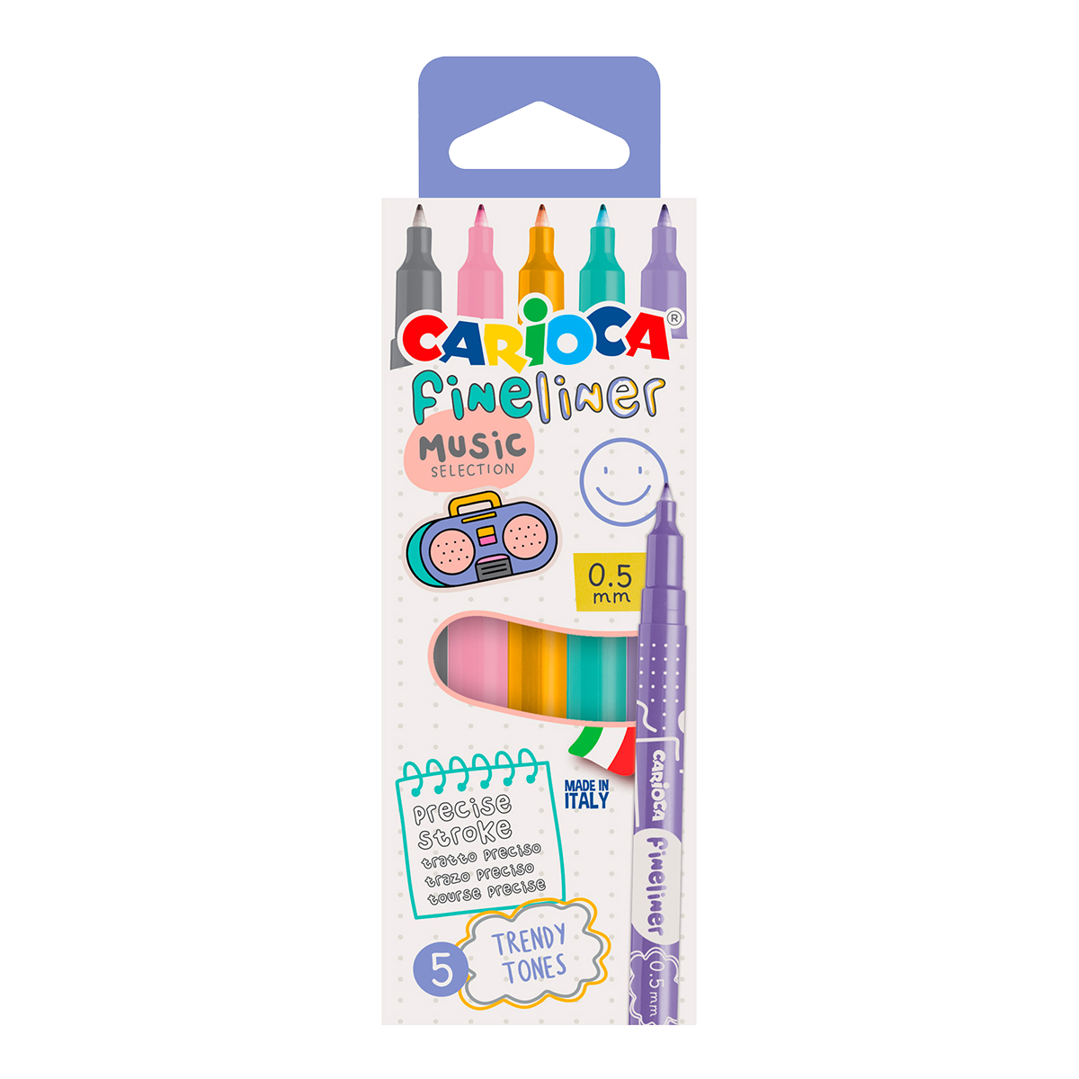 Carioca Fineliner 0,5 mm, Farbmix