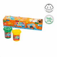 Carioca Knetmasse Baby Do 1+, 150 g, Farbmix – 4 x