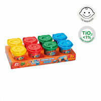 Carioca Knetmasse Baby Do 1+, 150 g, Farbmix – 8 x