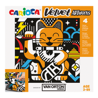 Carioca Samt-Malbilder 4 Stk. – VAN ORTON Art
