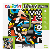 Carioca Samt-Malbilder 4 Stk. – VAN ORTON Street