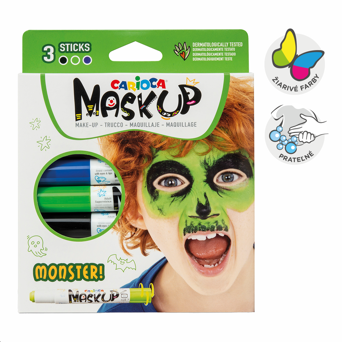 Carioca Schminkstifte für das Gesicht 3 Stk – Monster