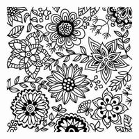 CERNIT Strukturmatte 90x90 mm | verschiedene Motive | kvety 2