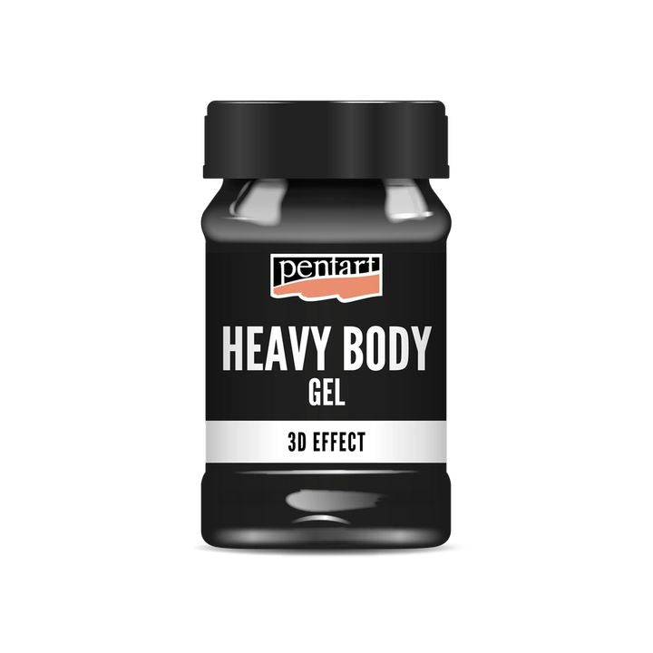 Schwarzer glänzender Heavy Body Gel Pentart | verschiedene Volumina | 100 ml