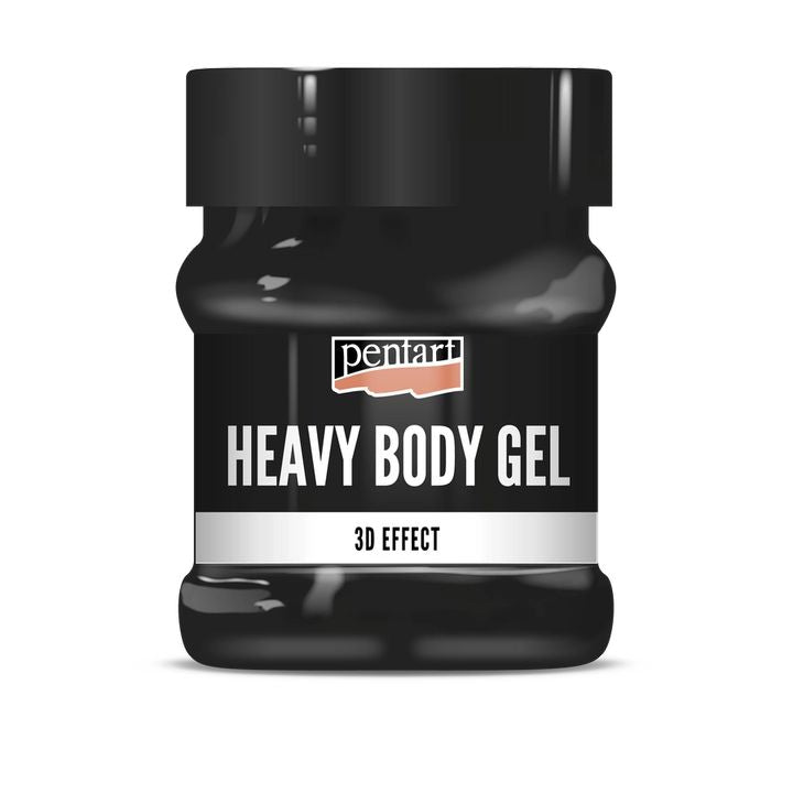 Schwarzer glänzender Heavy Body Gel Pentart | verschiedene Volumina | 230 ml