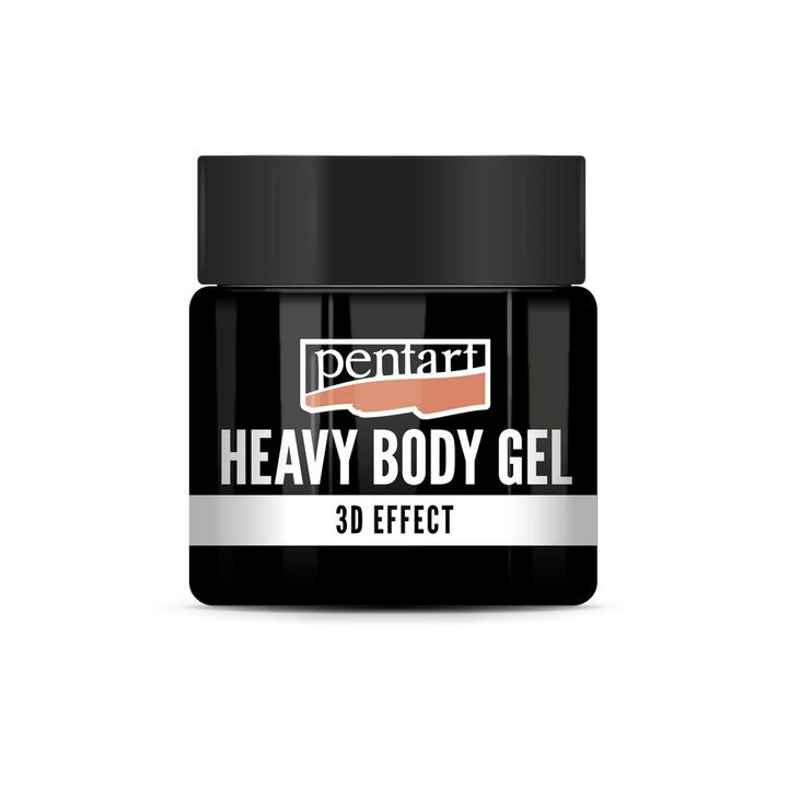 Schwarzer glänzender Heavy Body Gel Pentart | verschiedene Volumina