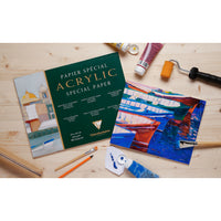 Clairefontaine Acrylmalblock 360 g/m² – 10 Blatt, 20 x 40 cm rundum geleimt