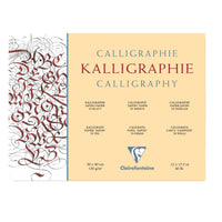 CLAIREFONTAINE Kalligraphie-Block Ivory 130 g 25 Blatt - 24 x 30 cm