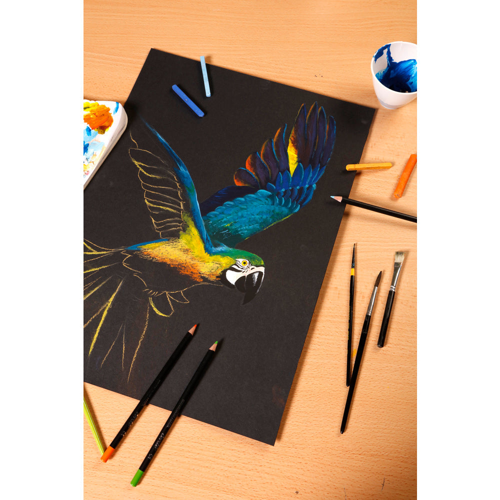 Clairefontaine Paint'On Mix Media Block 250 g 20 Blatt geleimt Black