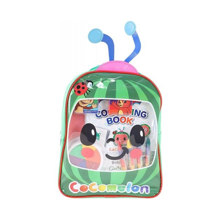 Cocomelon Kinder-Rucksack mit Malbuch und Bastelzubehör | ARTMIE