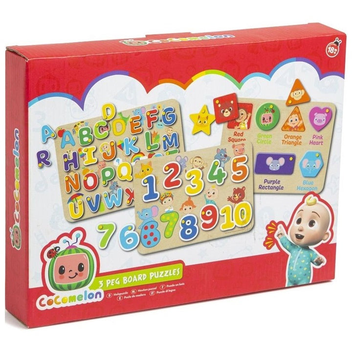 Cocomelon Holz-Steckpuzzle-Set für Kinder | ARTMIE