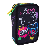 Colorino 2-stöckige gefüllte Federtasche Jumper 2 Hello Kitty – Hello Kitty Neonschwarz