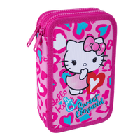 Colorino 2-stöckige gefüllte Federtasche Jumper 2 Hello Kitty – Hello Kitty Rosa