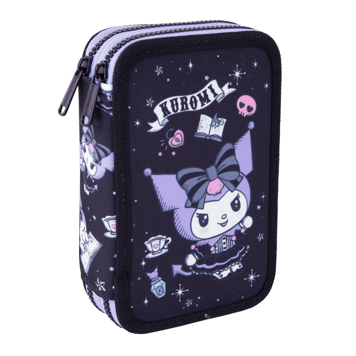 Colorino 2-stöckige gefüllte Federtasche Jumper 2 Hello Kitty – Kuromi