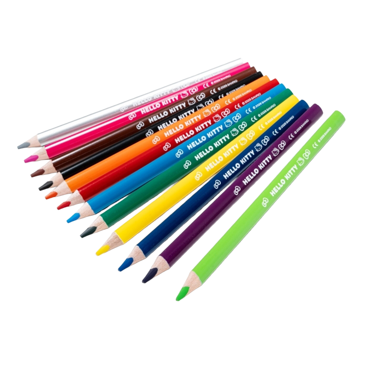 Colorino Buntstifte dreikantig JUMBO, Hello Kitty, 12 Farben