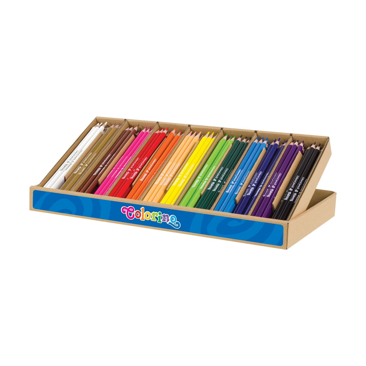 Colorino driekantige kleurpotloden BIG BOX, 14 kleuren