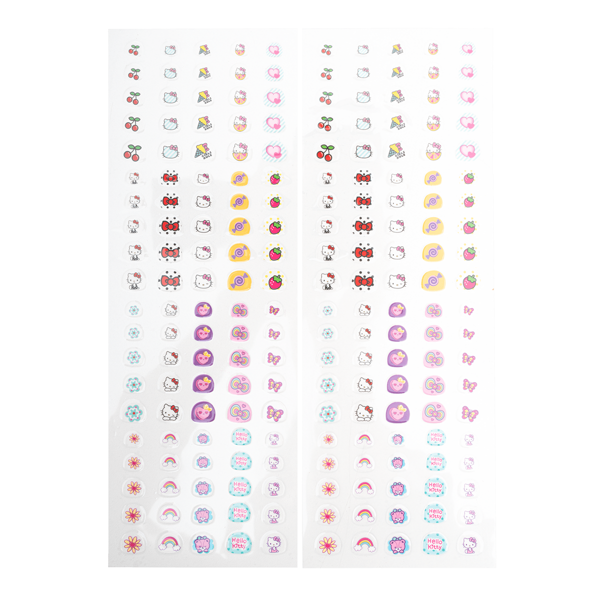 Colorino Nagelsticker Hello Kitty, 200 Stk., verschiedene Farben