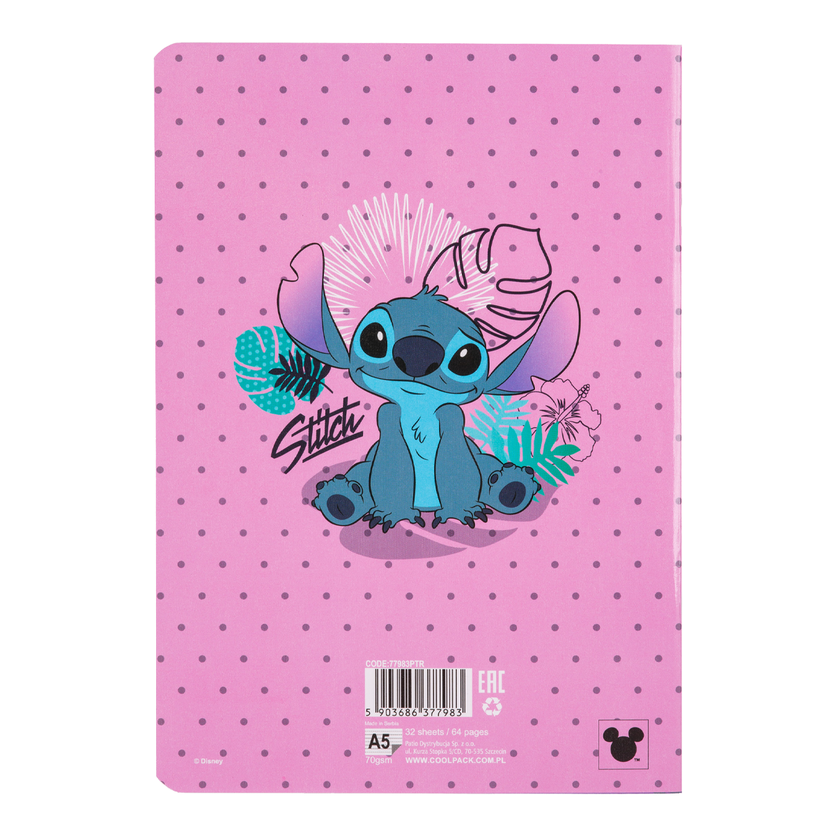 Colorino Notizheft Stitch 3, A5, 32 Blatt, liniert