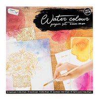Craft Sensations Aquarellblock mit vorgedruckten Motiven für Aquarellmalerei | ARTMIE