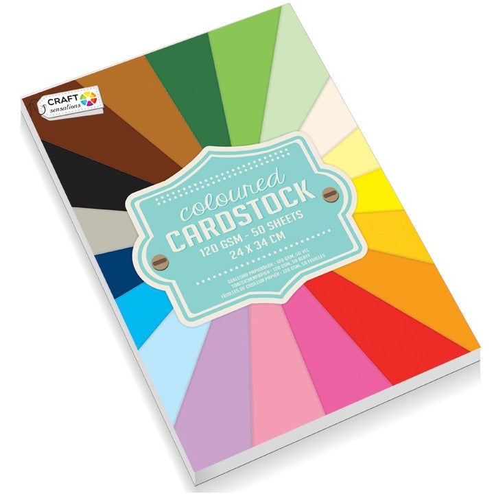 Craft Sensations Farbkarton 50 Blatt für Scrapbooking und Bastelarbeiten | ARTMIE