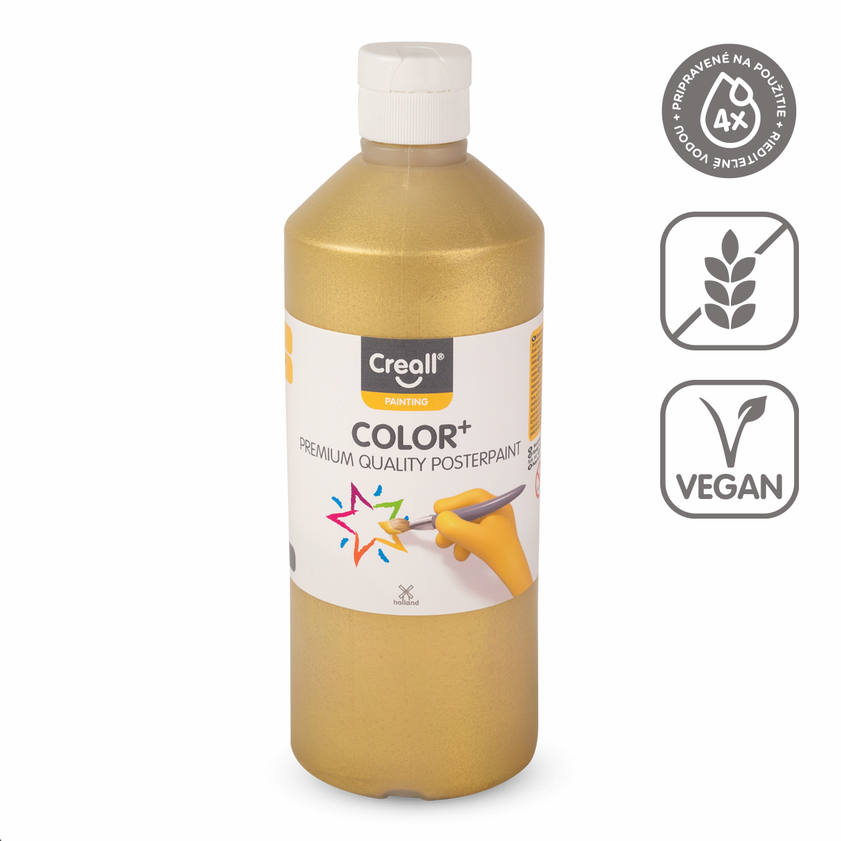 Creall CREALLCOLOR Temperafarbe 500 ml - Gold