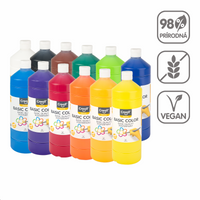 Creall Temperafarbe, 1 000 ml, verschiedene Farben – 12 ×