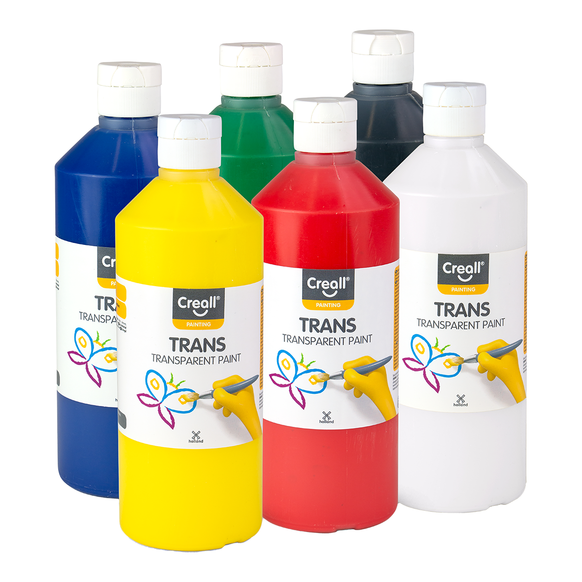 Creall Transparentfarben-Set Trans, 6 × 500 ml